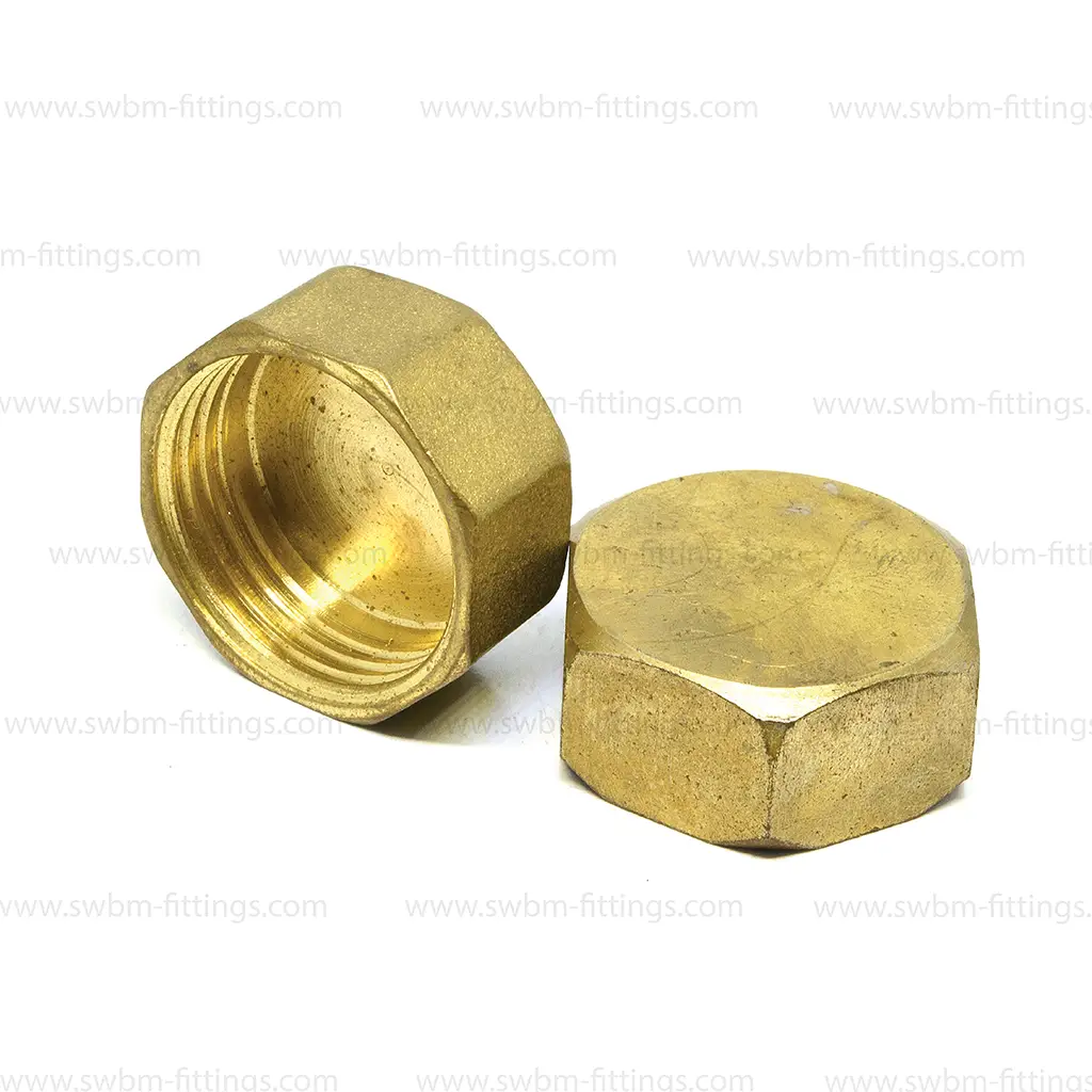 BRASS CAP - FEMALE THREADED