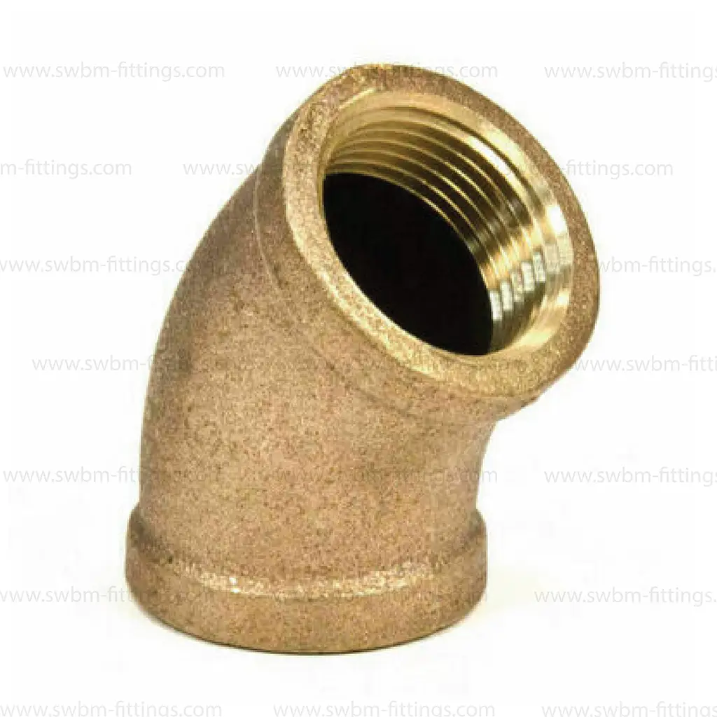 BRASS ELBOW 45D