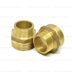 BRASS REDUCING HEX NIPPLE