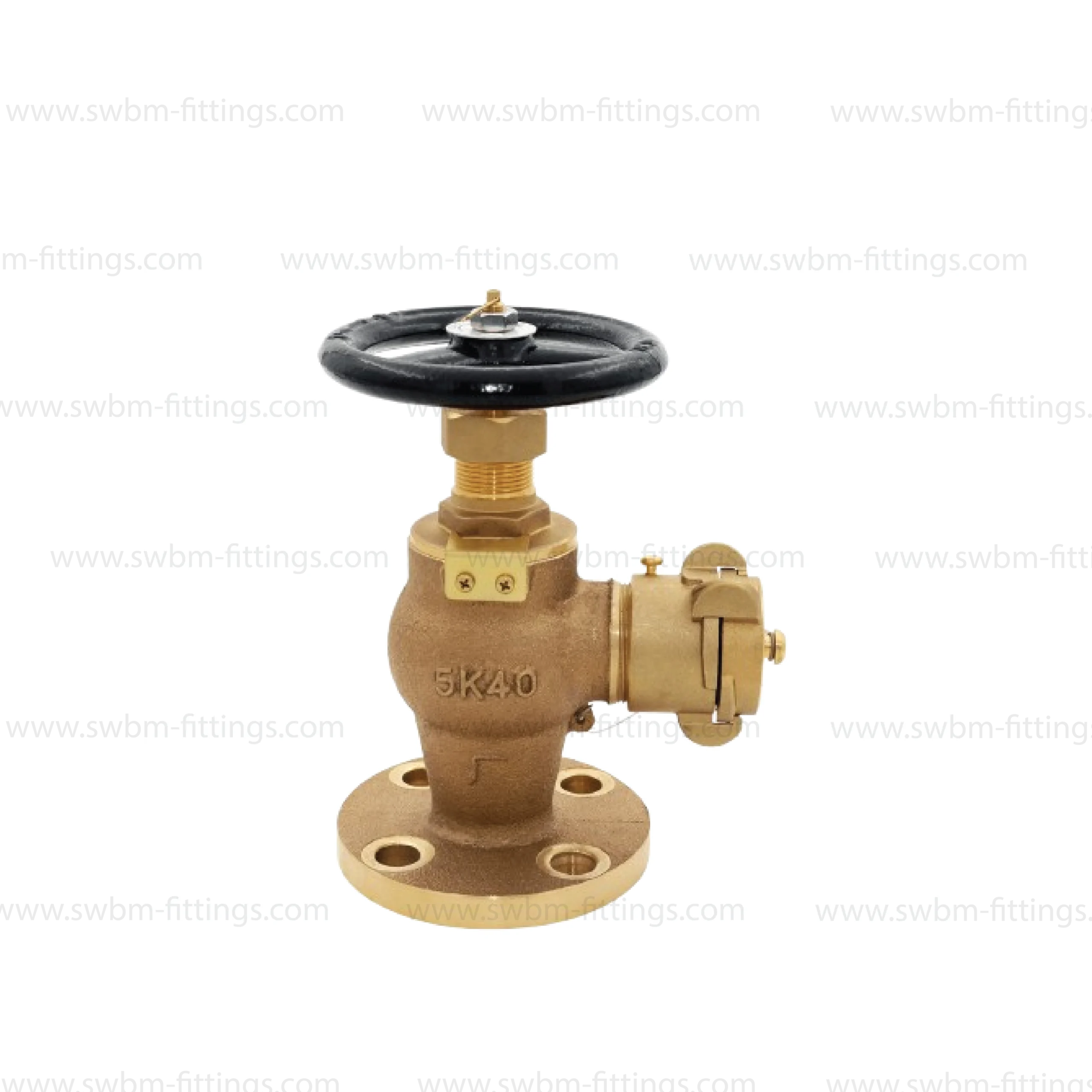 BRONZE ANGLE HOSE VALVE JIS 5K