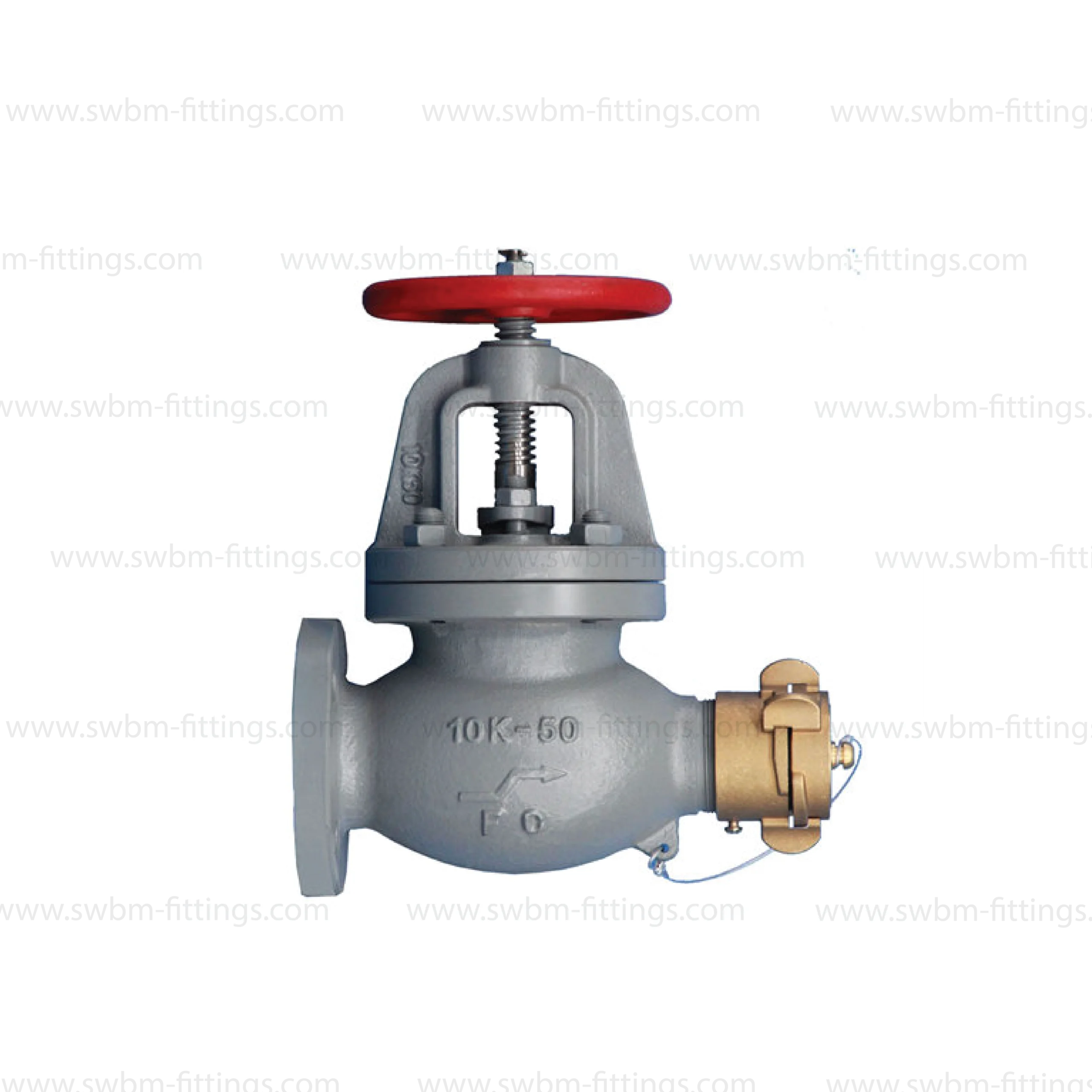 CI GLOBE HOSE VALVE FLANGE TYPE JIS 10K