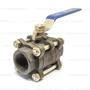 CS 3PC BALL VALVE FULL BORE NPT REX