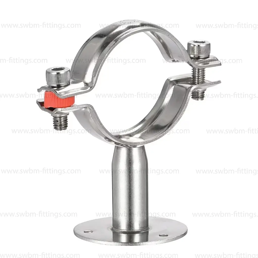SS304 SMS FG TH7 CLAMP WITH BASE
