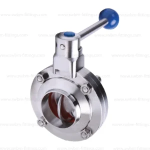 SS316 SMS FG BUTTERFLY VALVE WELD
