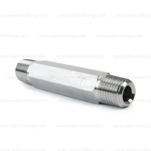 SS316L 10000 PSI LONG HEX NIPPLE NPT