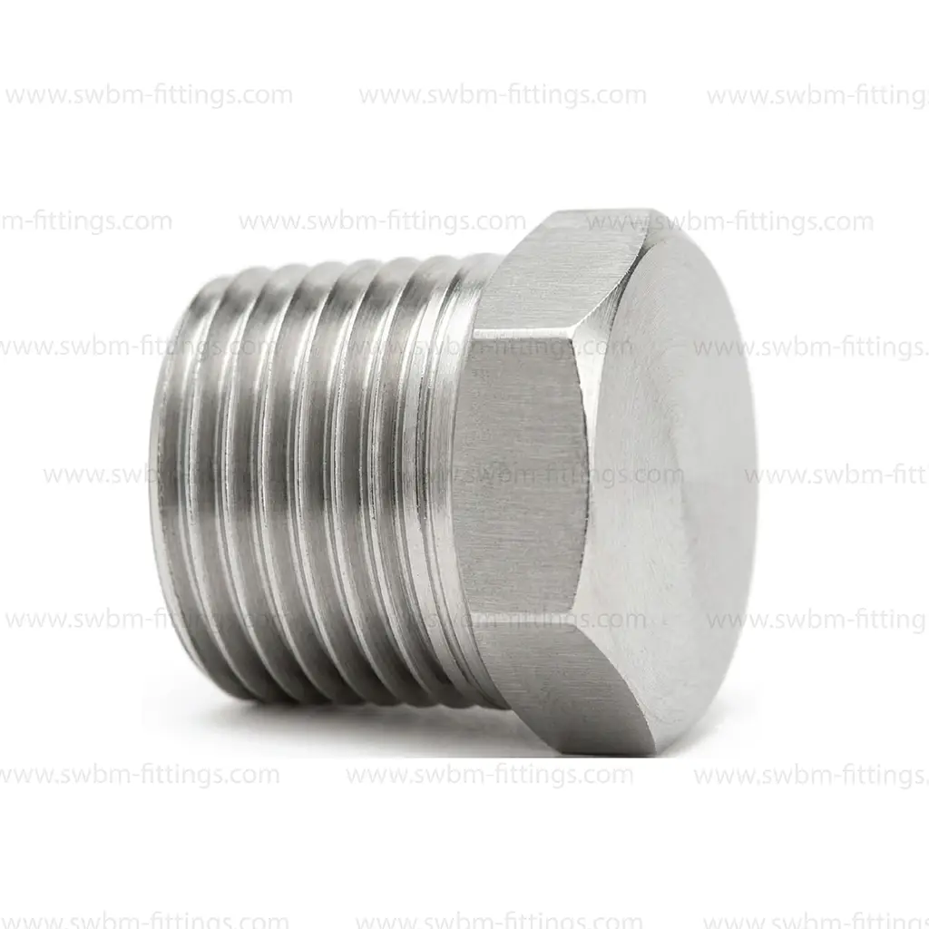 SS316L 10000 PSI PLUG - MALE THREADED