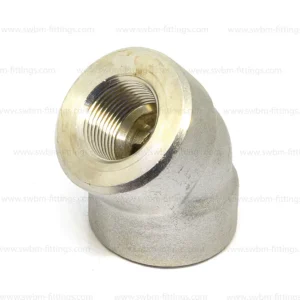 SS316L 3000 PSI ELBOW 45D - THREADED