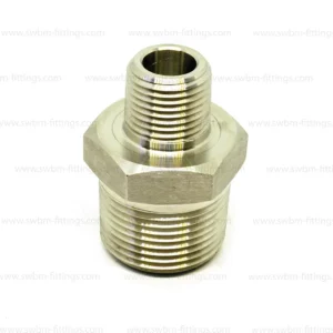 SS316L 3000 PSI REDUCING HEX NIPPLE