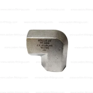 SS316L 6000 PSI HEX ELBOW 90D - THREADED