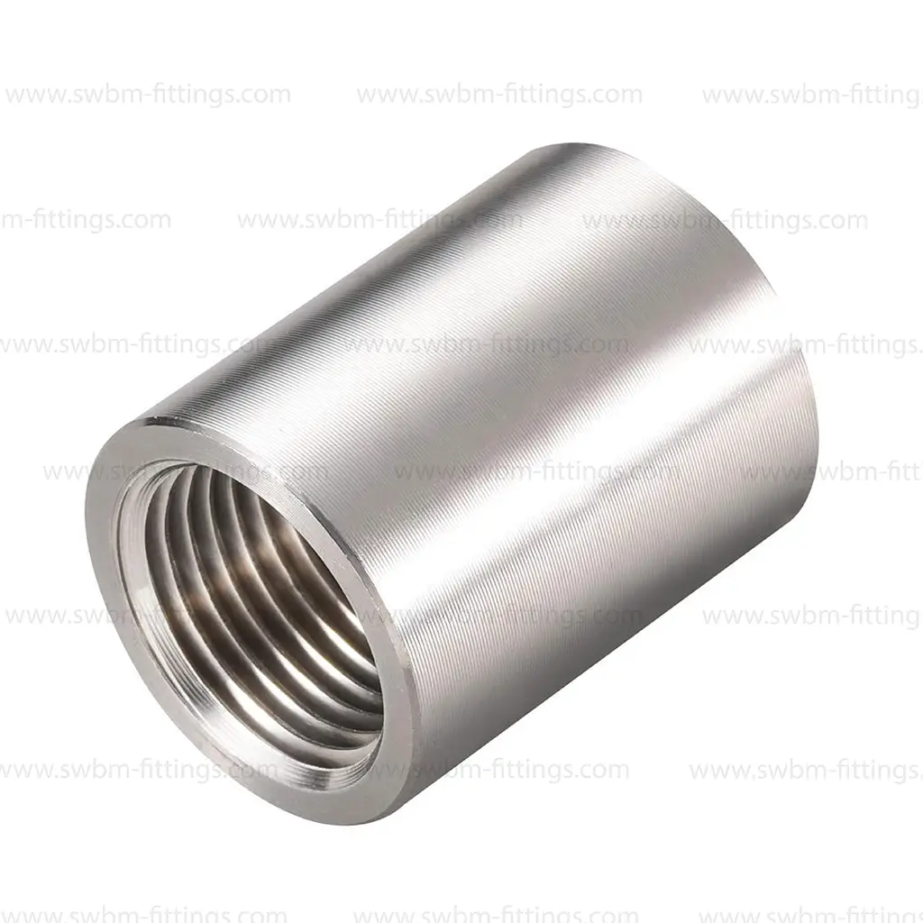 SS316L 6000 PSI ROUND COUPLING / SOCKET - THREADED