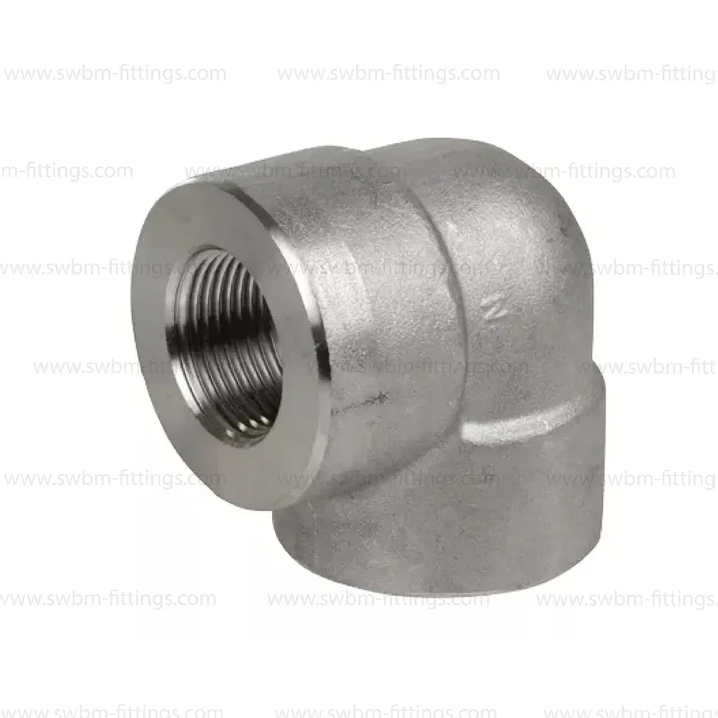 SS316L 6000 PSI ROUND ELBOW 90D - THREADED