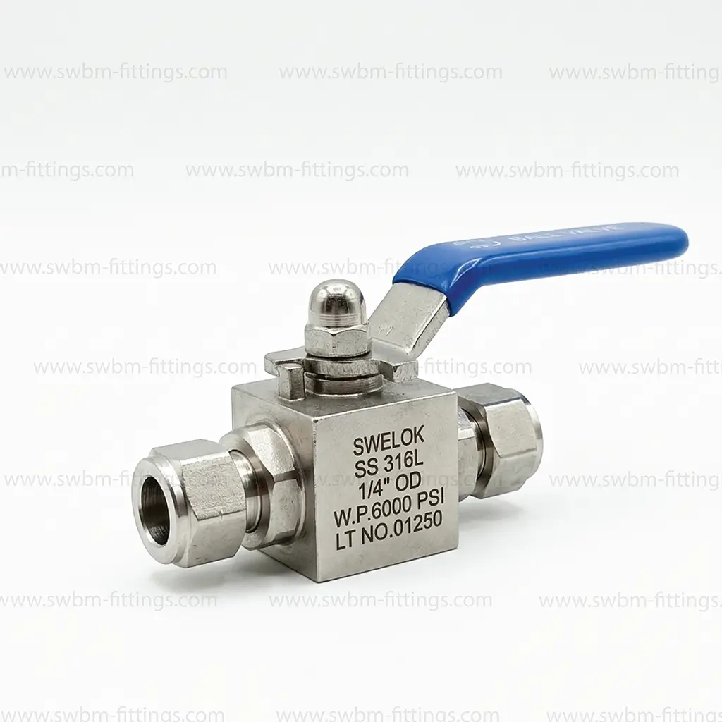 SS316L BALL VALVE 6000PSI OD X OD