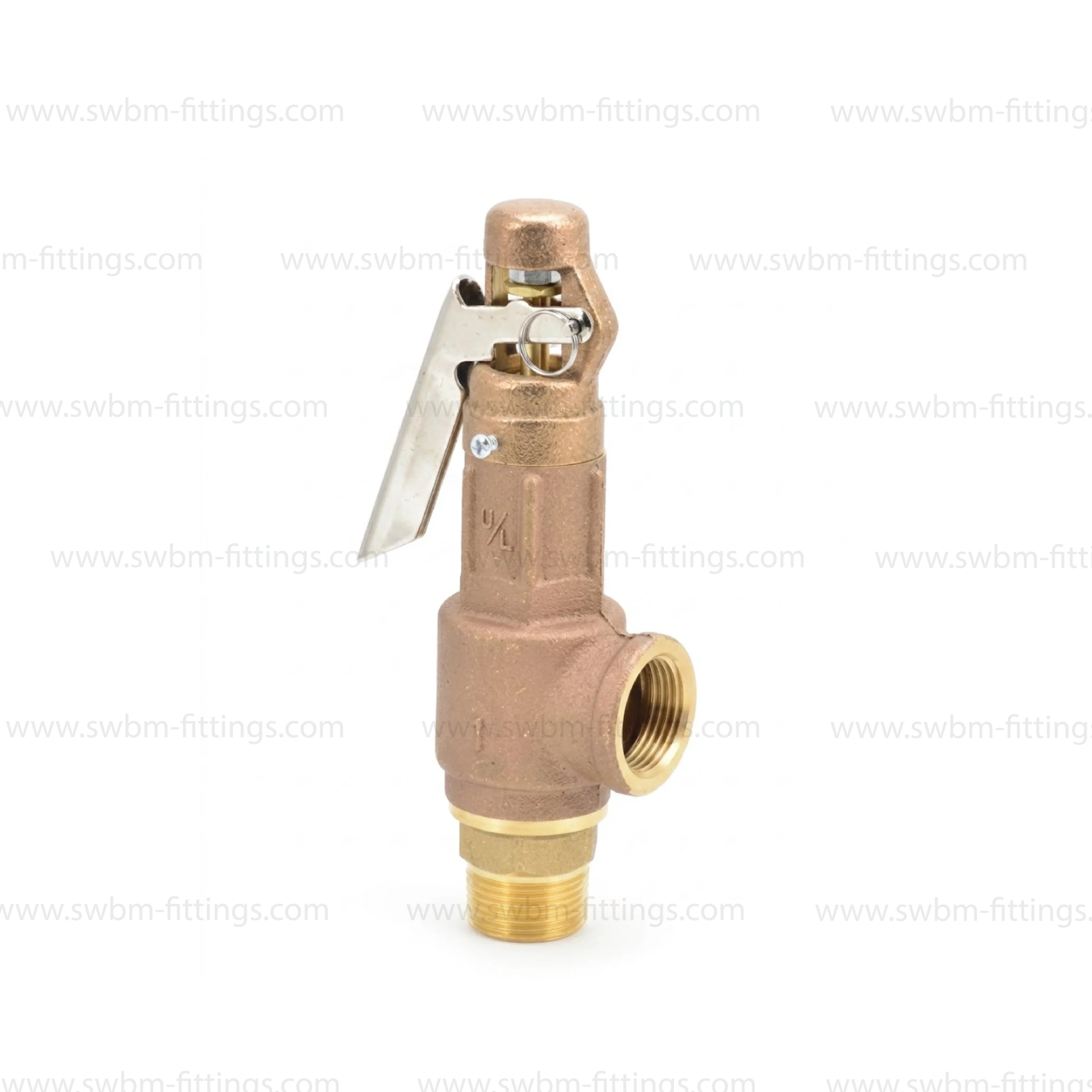 BRONZE SAFETY VALVE WITH LEVER