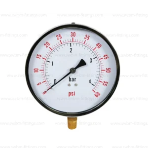 CP PRESSURE GAUGE 4" DIAL BOTTOM CONNECTION