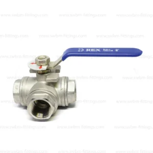 SS 3-WAY BALL VALVE NPT