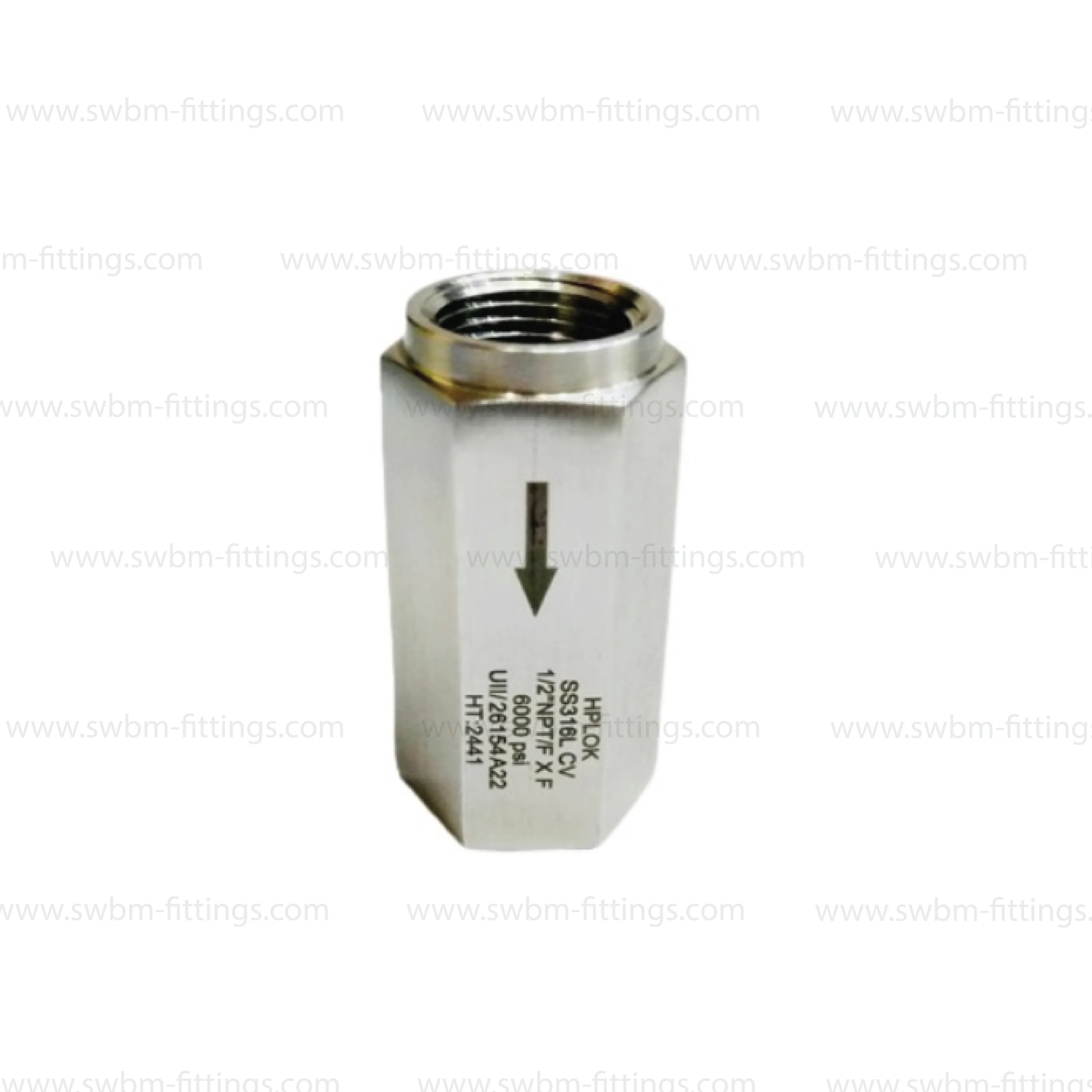 SS316L CHECK VALVE 6000PSI NPT